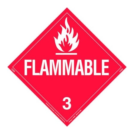 American Labelmark Co LabelMaster Z-EZ2 Flammable Liquid Placard, Worded, Removable Vinyl, 25/Pack Z-EZ2